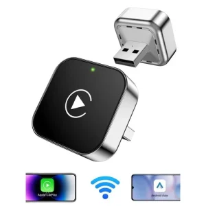 Wireless Car Play Android Auto Adapter 2 in 1 Plug USB Dongle For iPhone Samsung