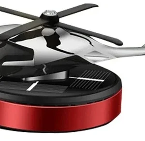 Al Alloy Solar Powered Rotating Helicopter Shape Car air purifier, Home and Car