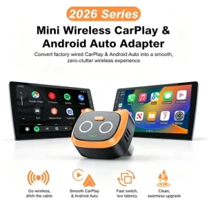 2-in-1 Wireless CarPlay Android Auto Adapter USB Car Dongle Wireless Box